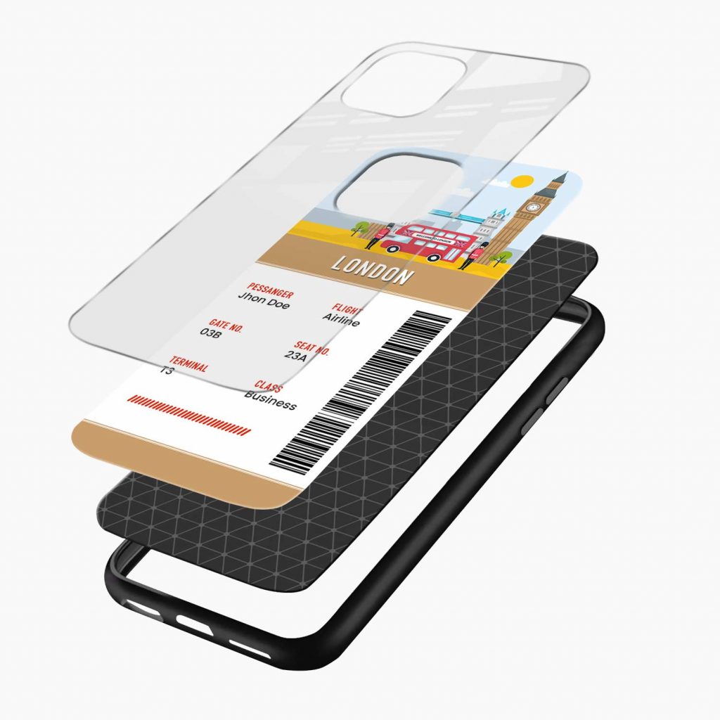 Sirphire London Boarding Pass iPhone 13 Case