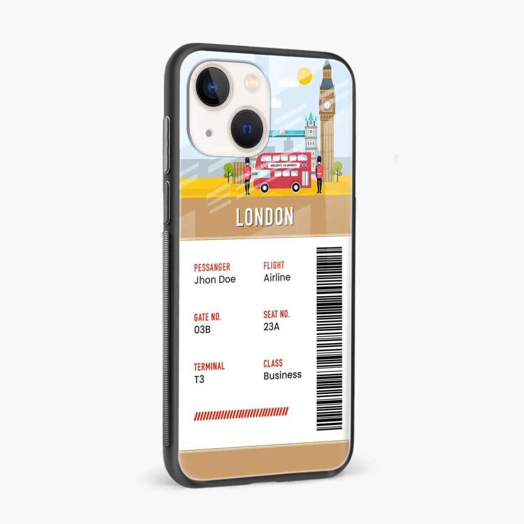 Sirphire London Boarding Pass iPhone 13 Case