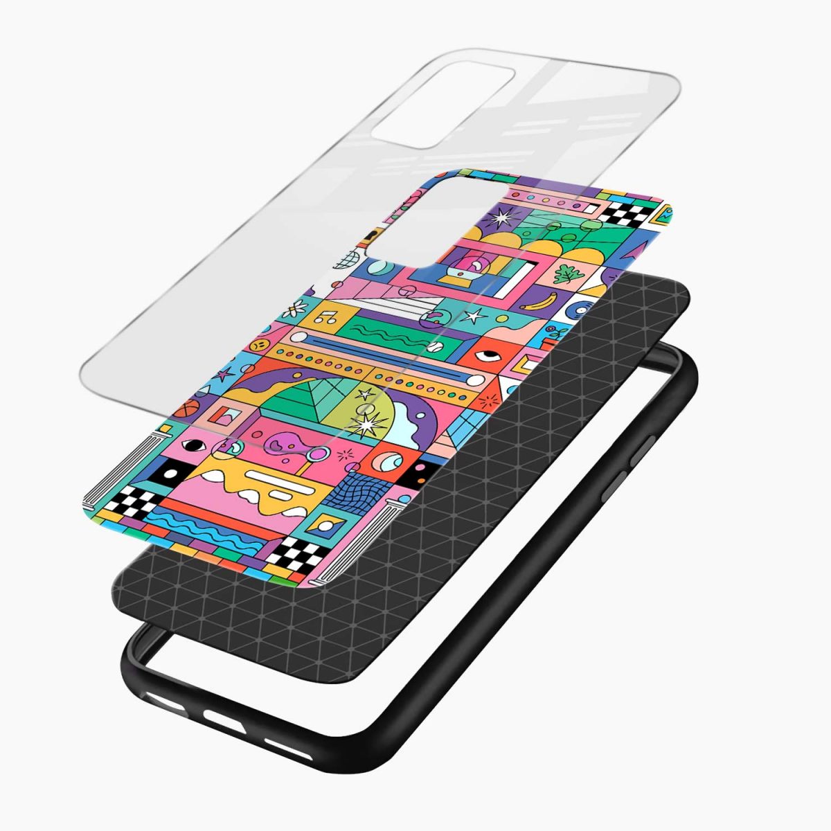 geometric xiaomi mi 10t pro back cover layers view