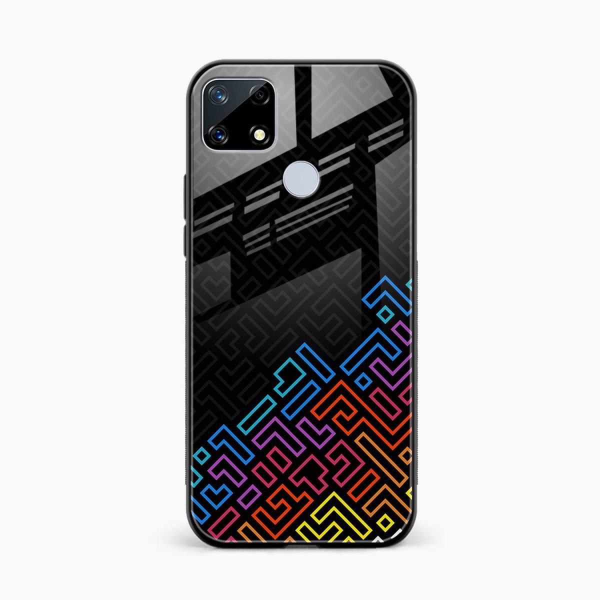 black maze realme c25s back cover front view 1