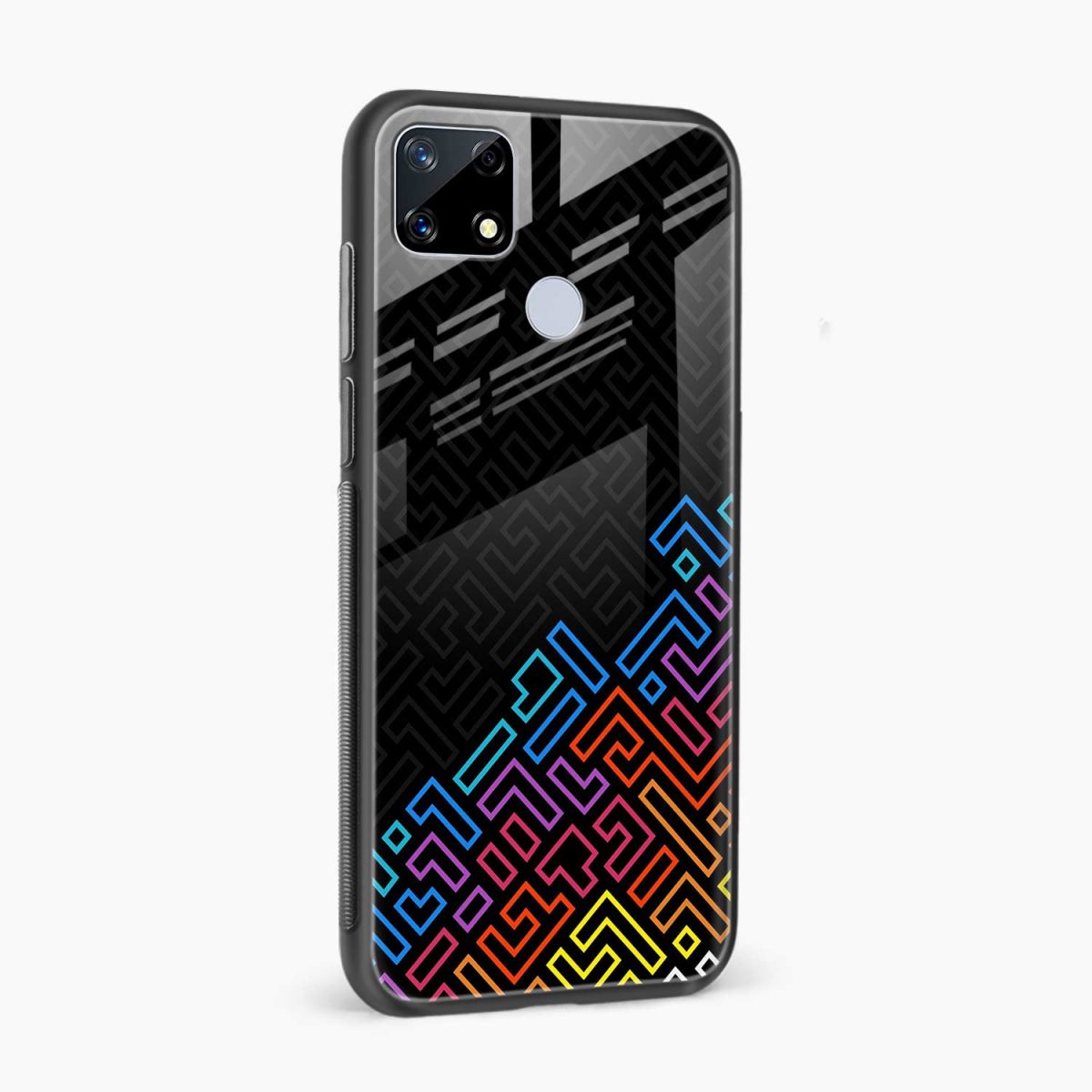 black maze realme c25s back cover side view 1