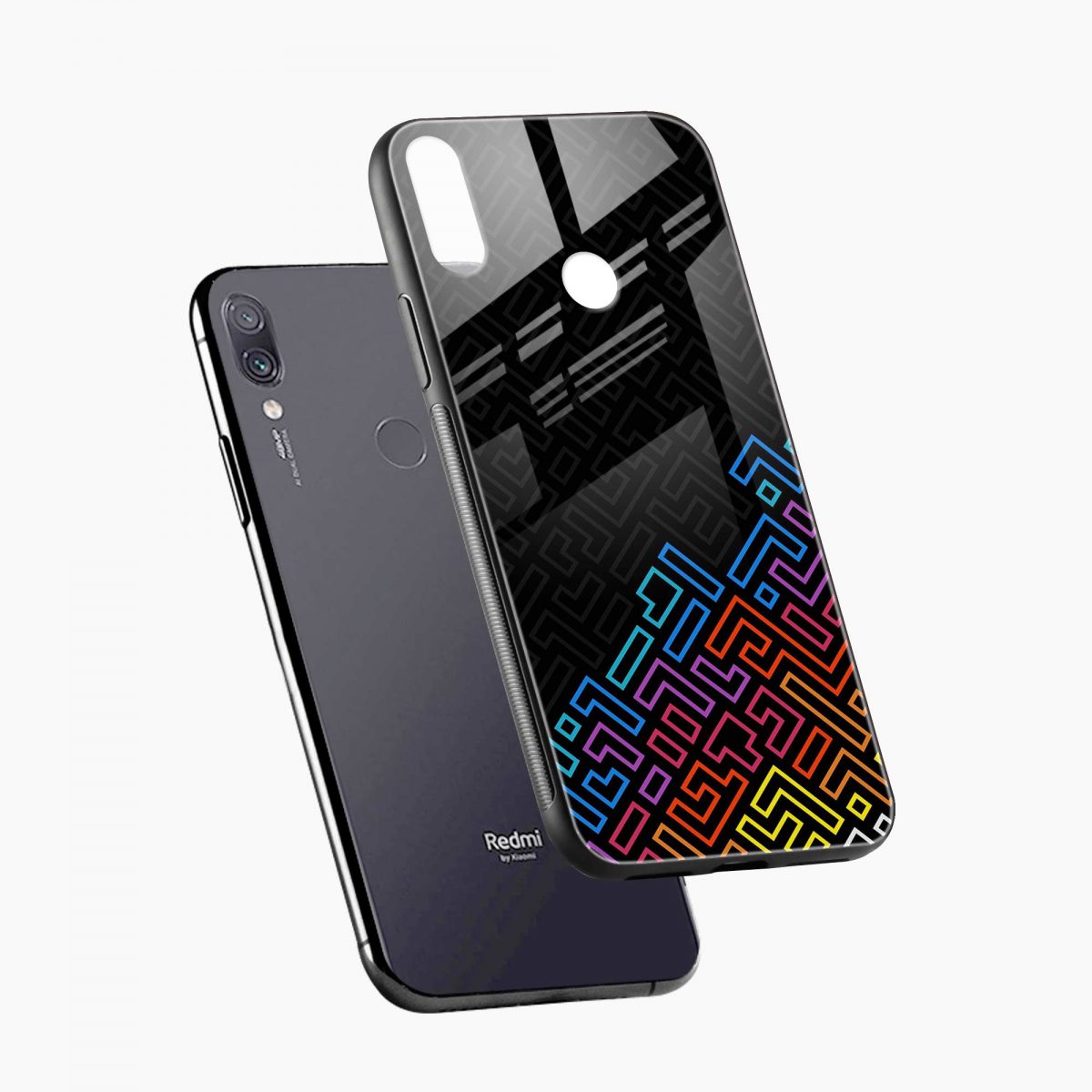 black maze redmi note 7s back cover diagonal view 1