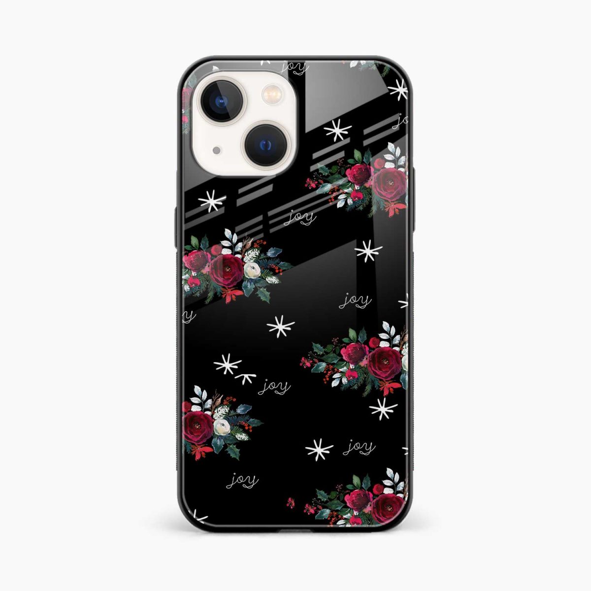 joy floral iphone 14 back cover front view