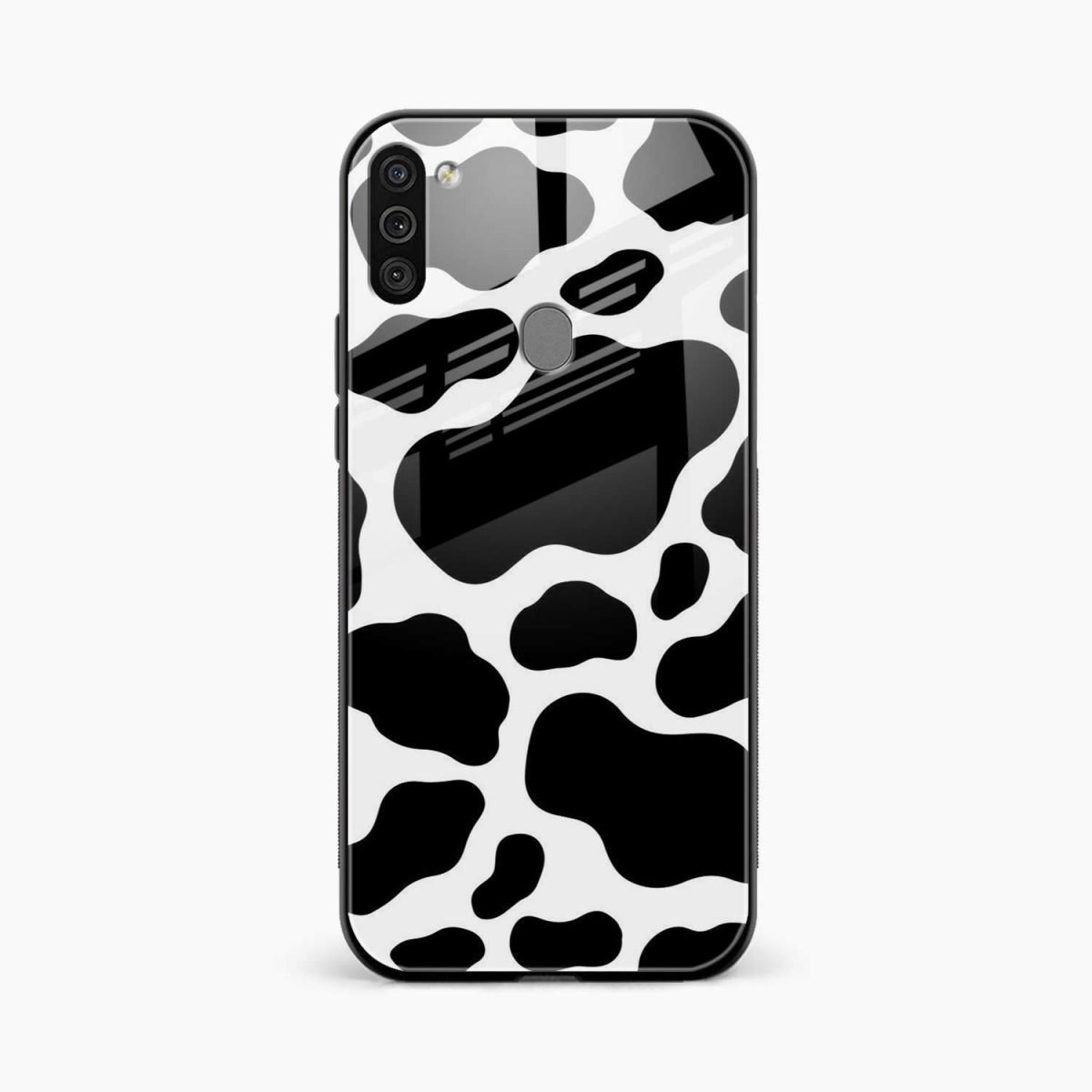 cow print samsung m11 back cover front view