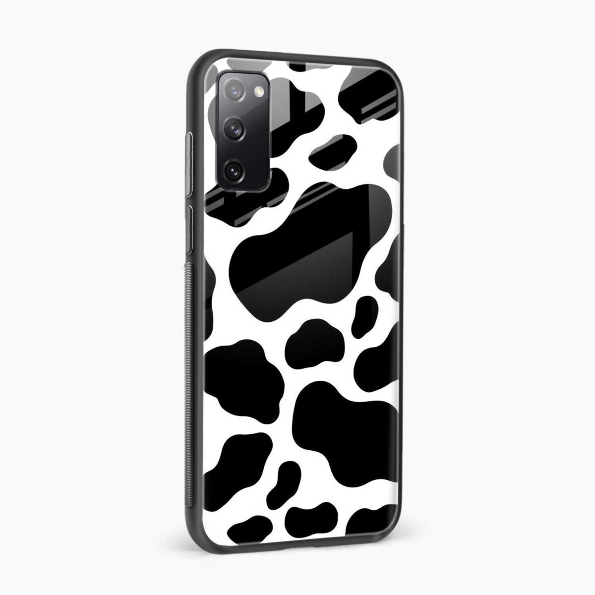 cow print samsung m52 back cover side view