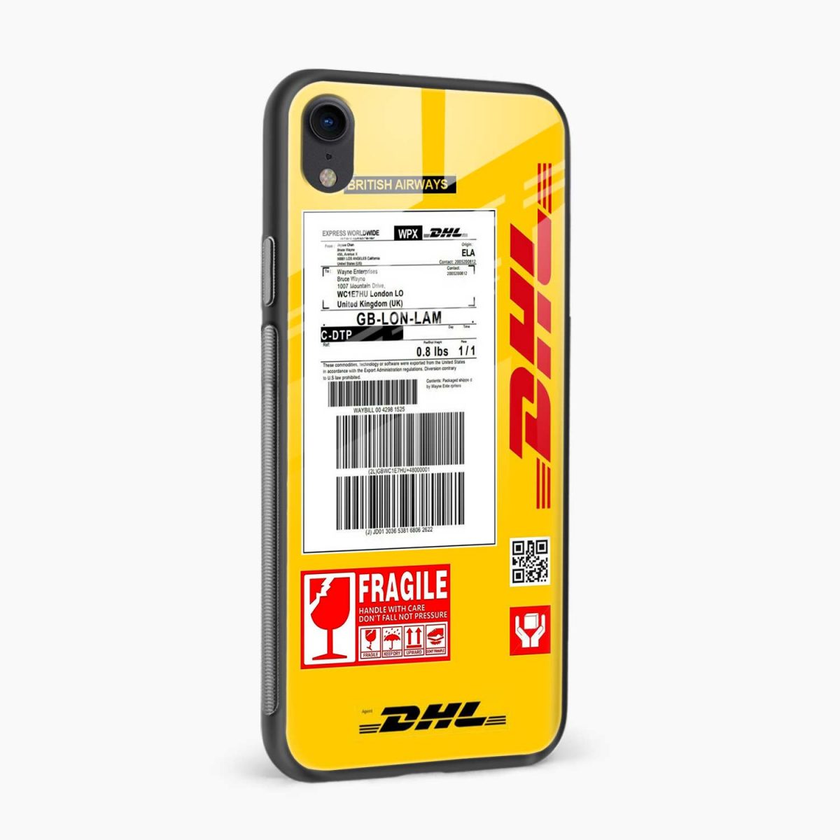 dhl iphone xr back cover side view