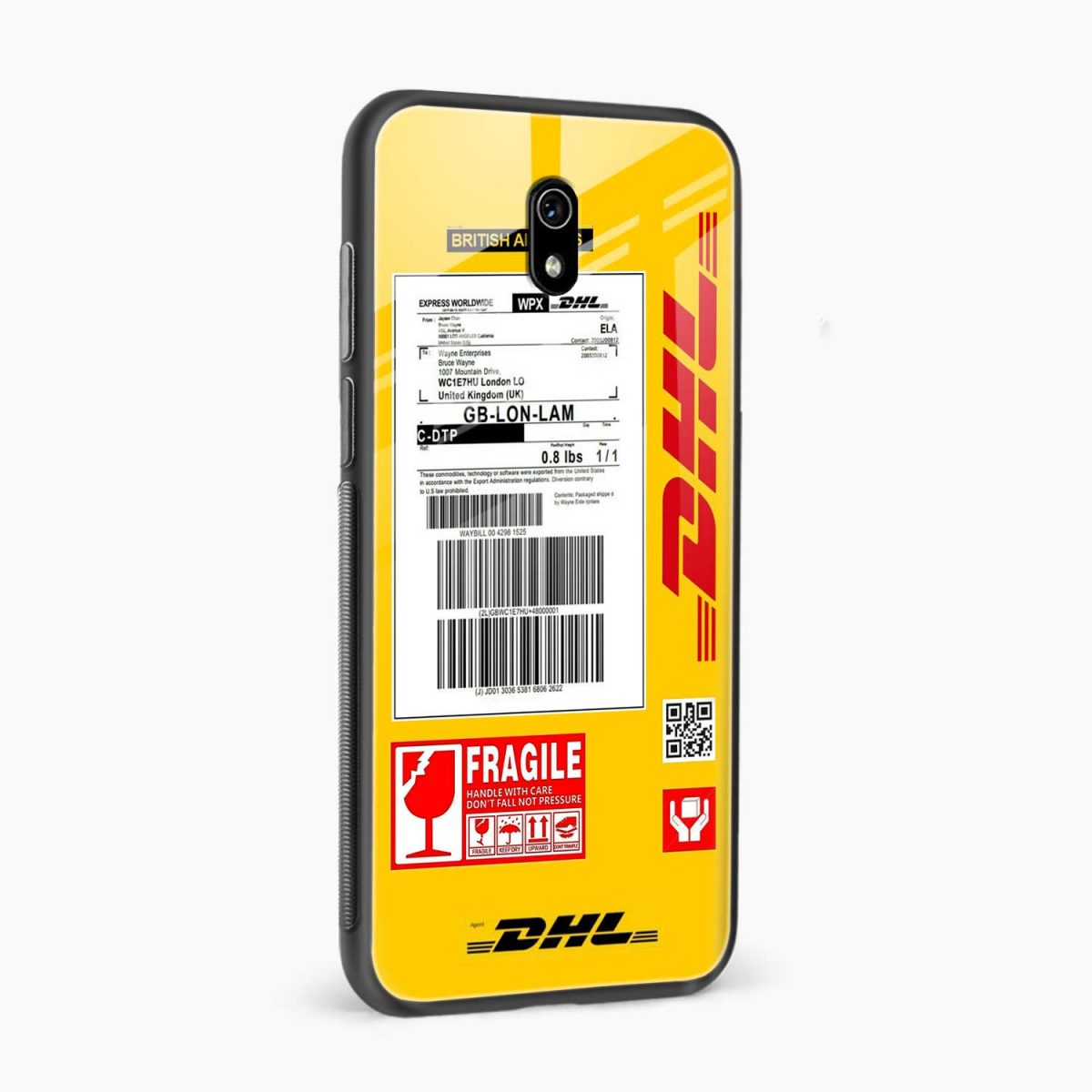 dhl redmi 8a dual back cover side view
