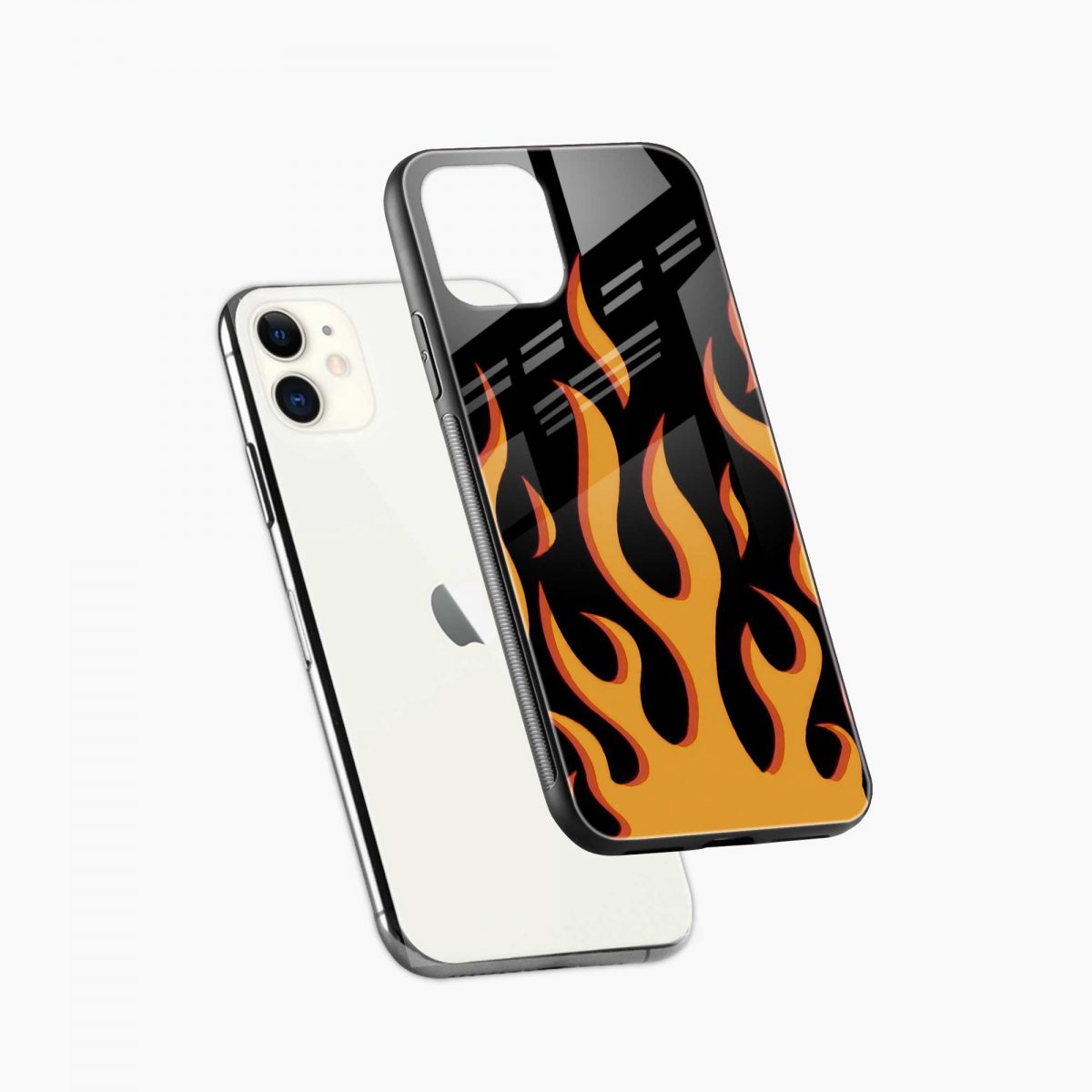 fire iphone 11 back cover diagonal view