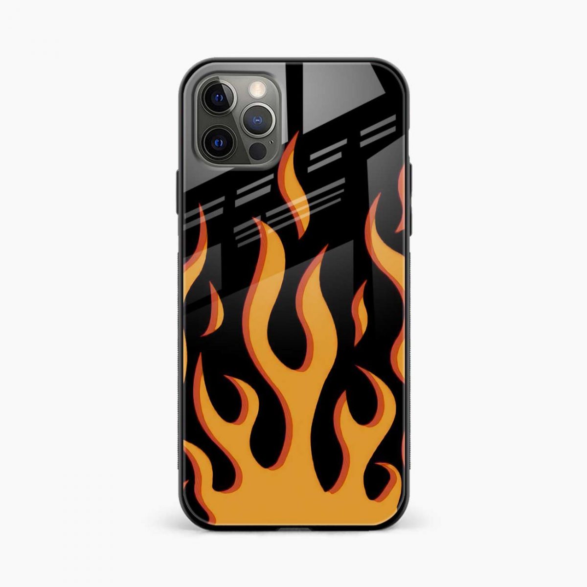 fire iphone 14 pro back cover front view