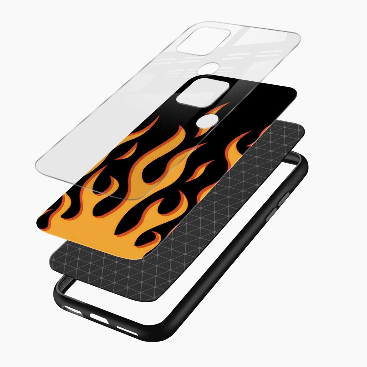 fire realme c25s back cover layers view