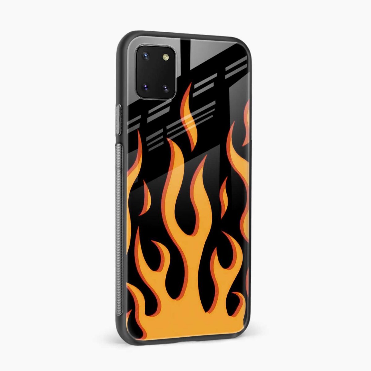 fire samsung note 10 lite back cover side view