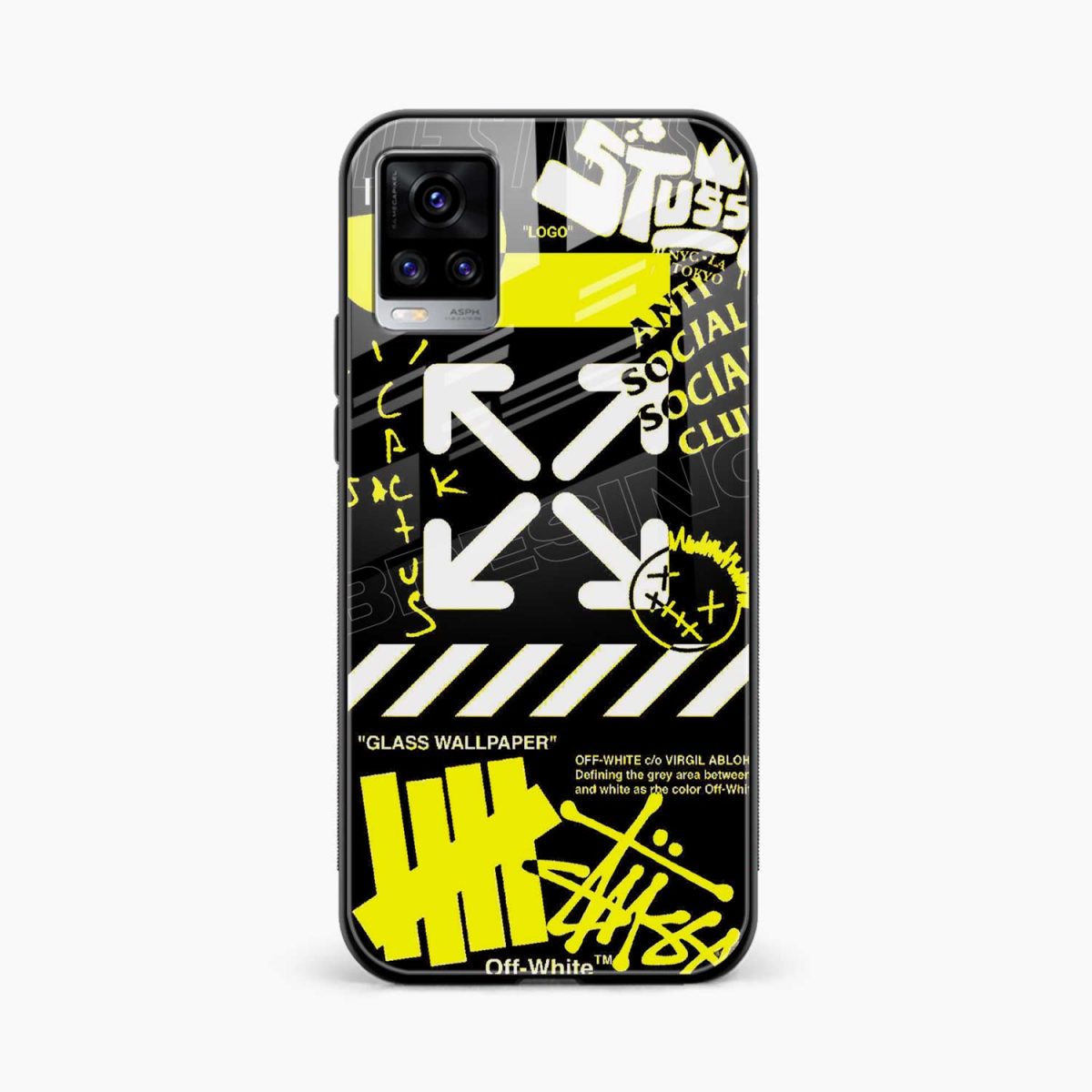 neon off white vivo s7 back cover front view