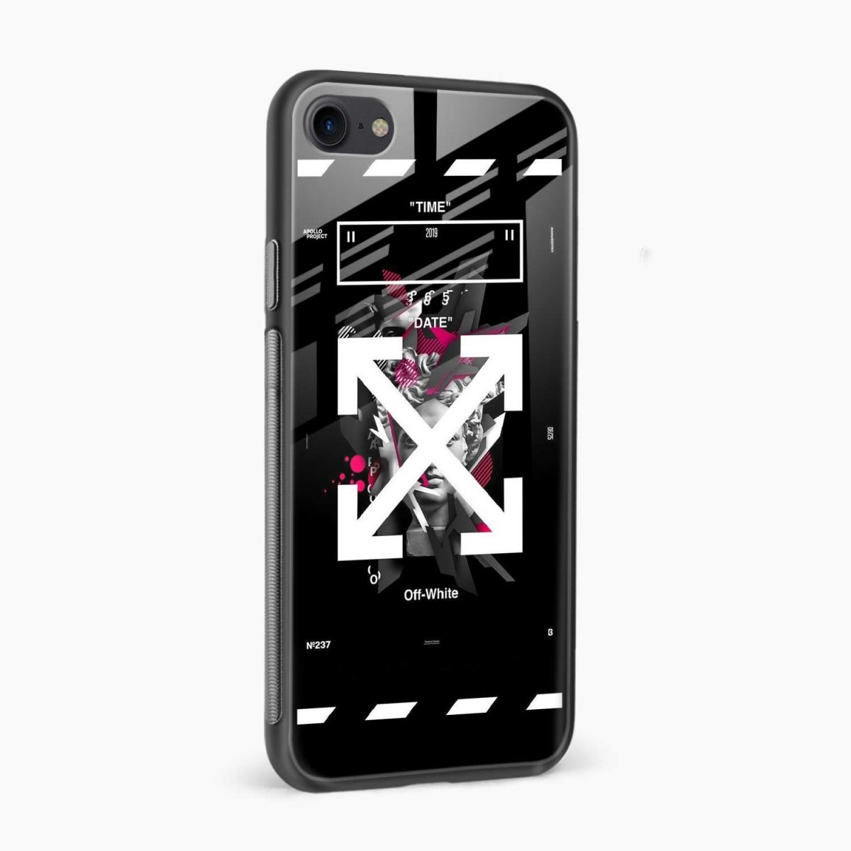 off white logo iphone 6 back cover side view