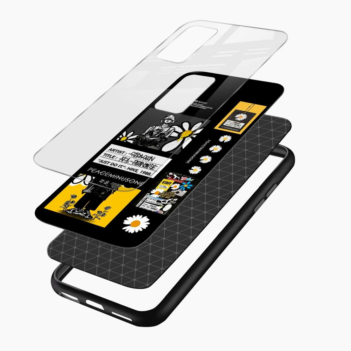 peace oneplus 9 pro back cover layers view