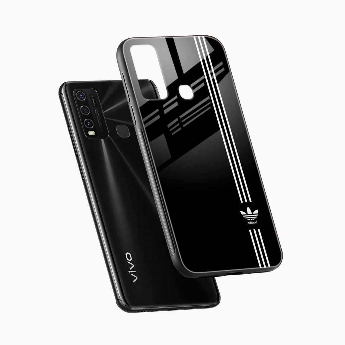adidas white stripes vivo y50 back cover diagonal view