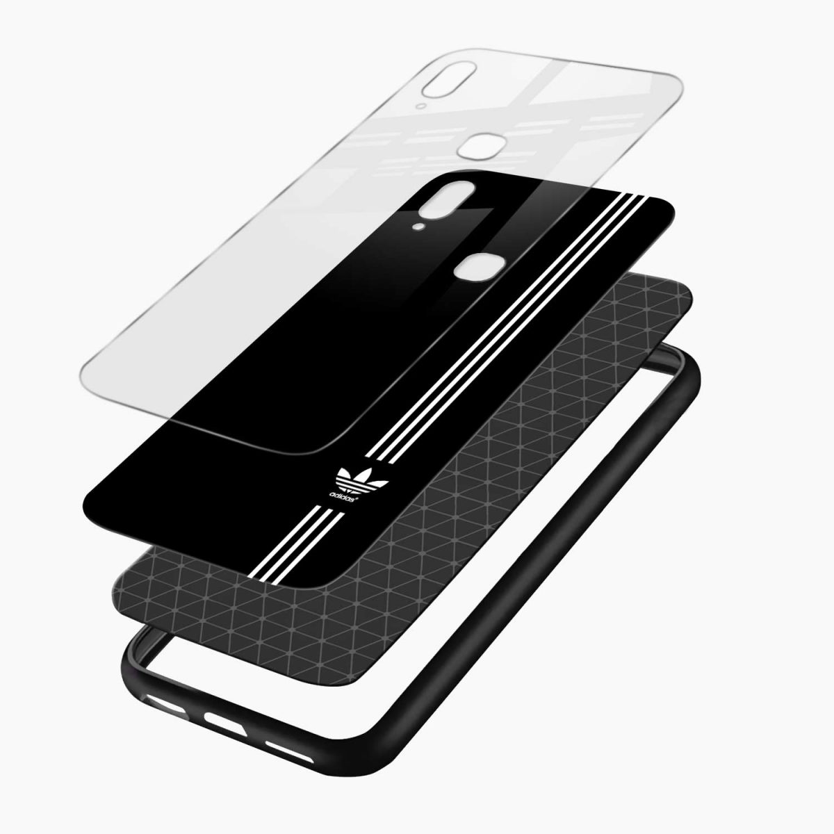 adidas white stripes vivo y93 back cover layers view