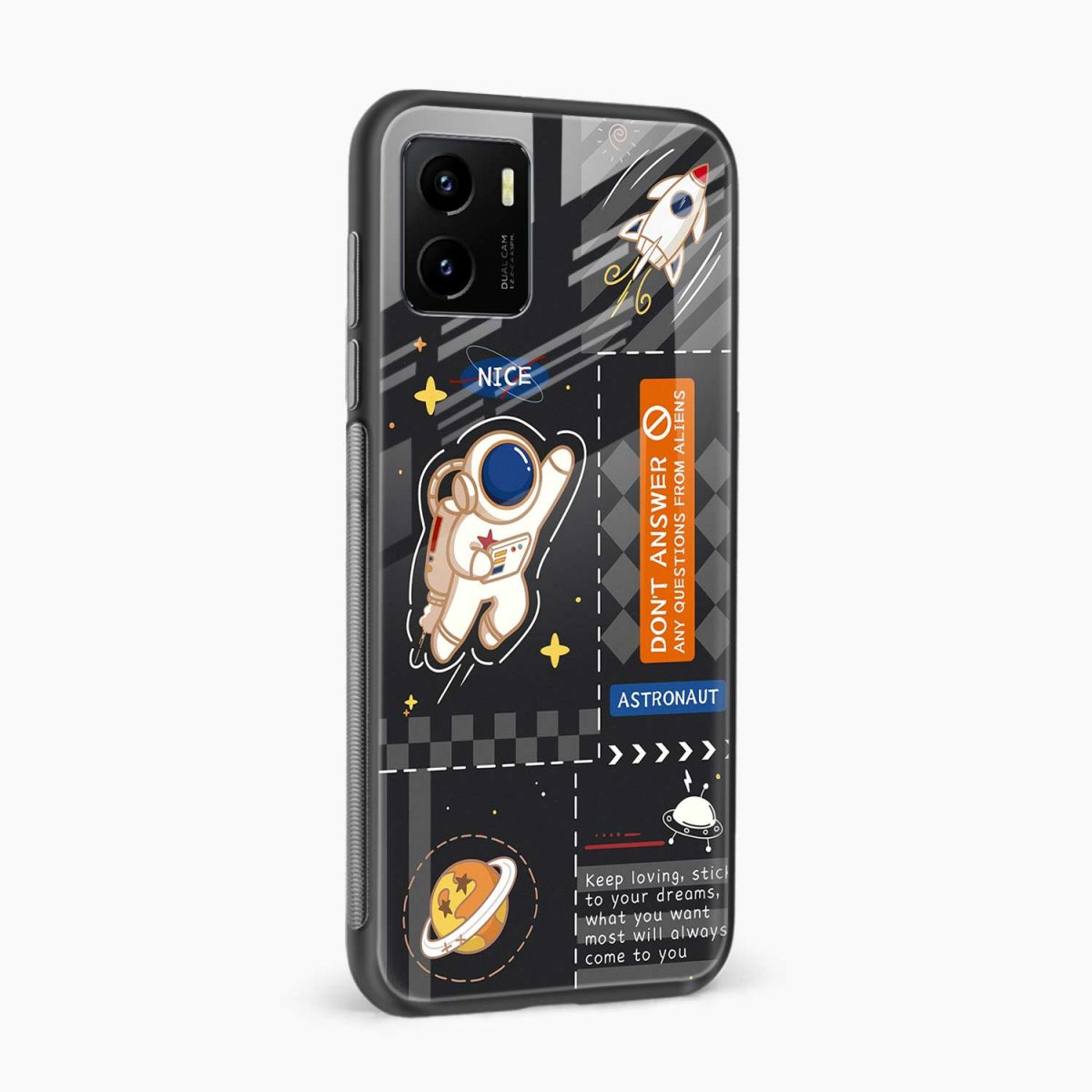 astronaut vivo y15s back cover side view