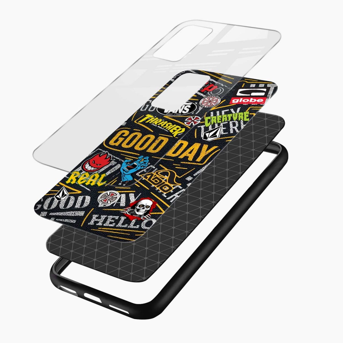 brands stikers vivo y20s back cover layers view