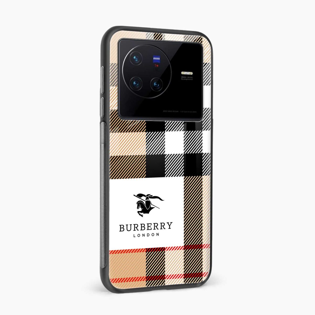 burberry cross lines pattern vivo x80 back cover side view