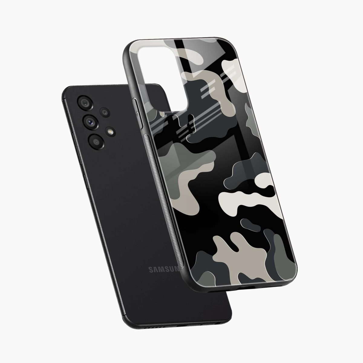 camouflage samsung a32 5g back cover diagonal view