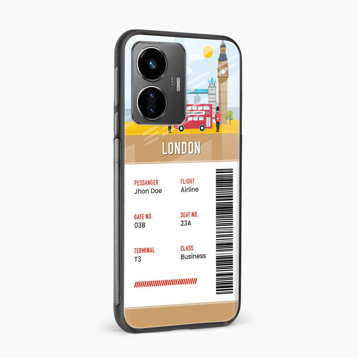 london boarding pass vivo t1 back cover side view