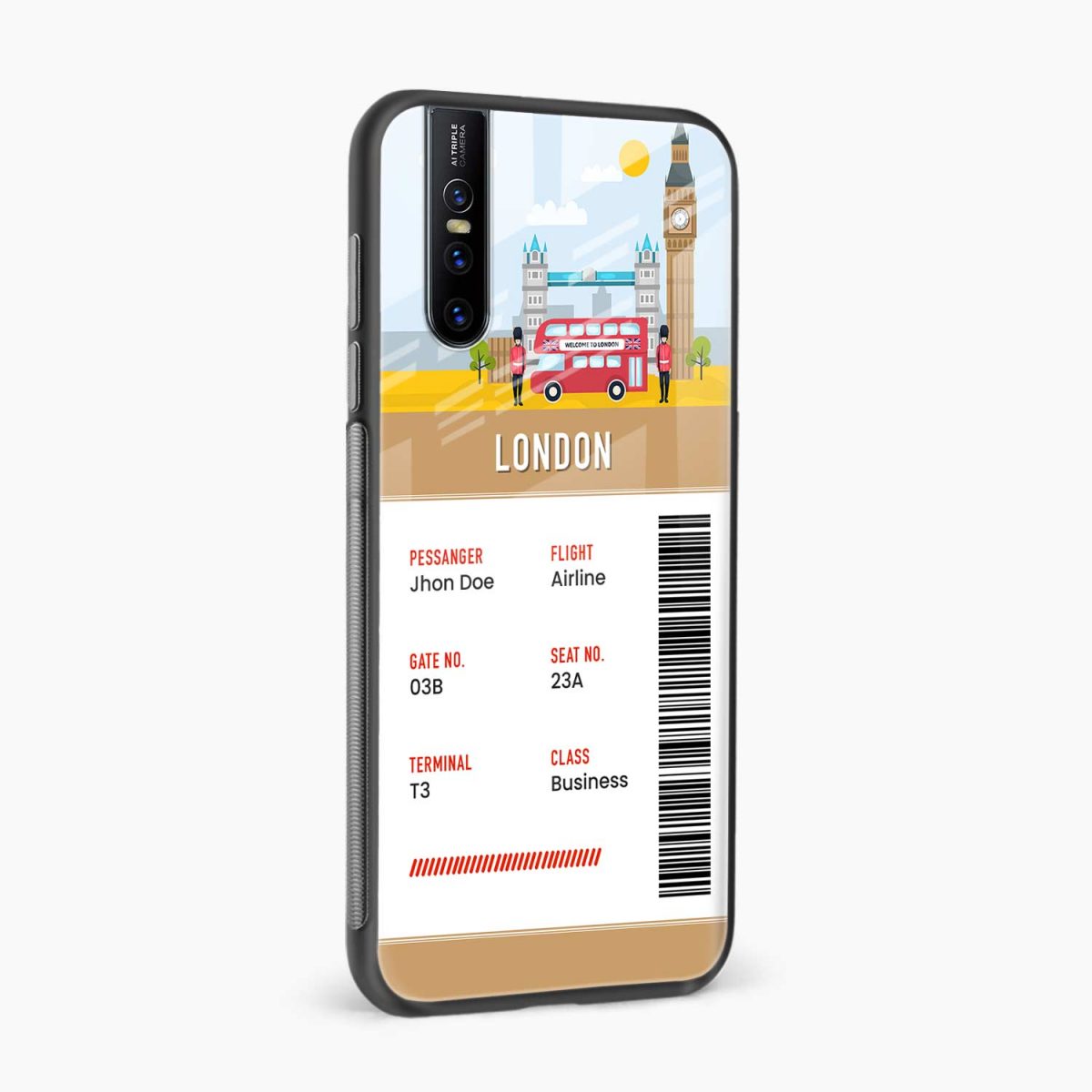 london boarding pass vivo v15 pro back cover side view