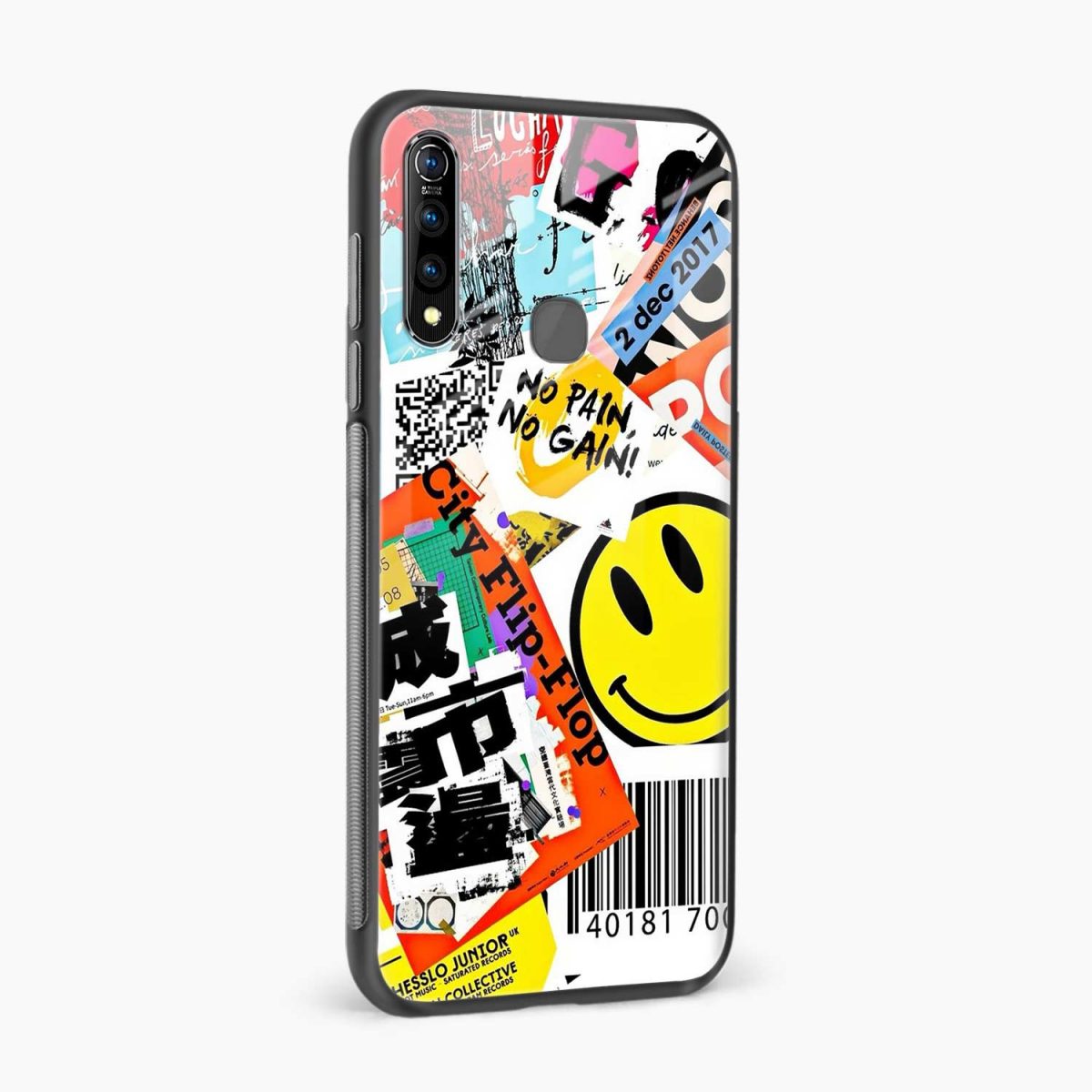 smiley vivo z1 pro back cover side view