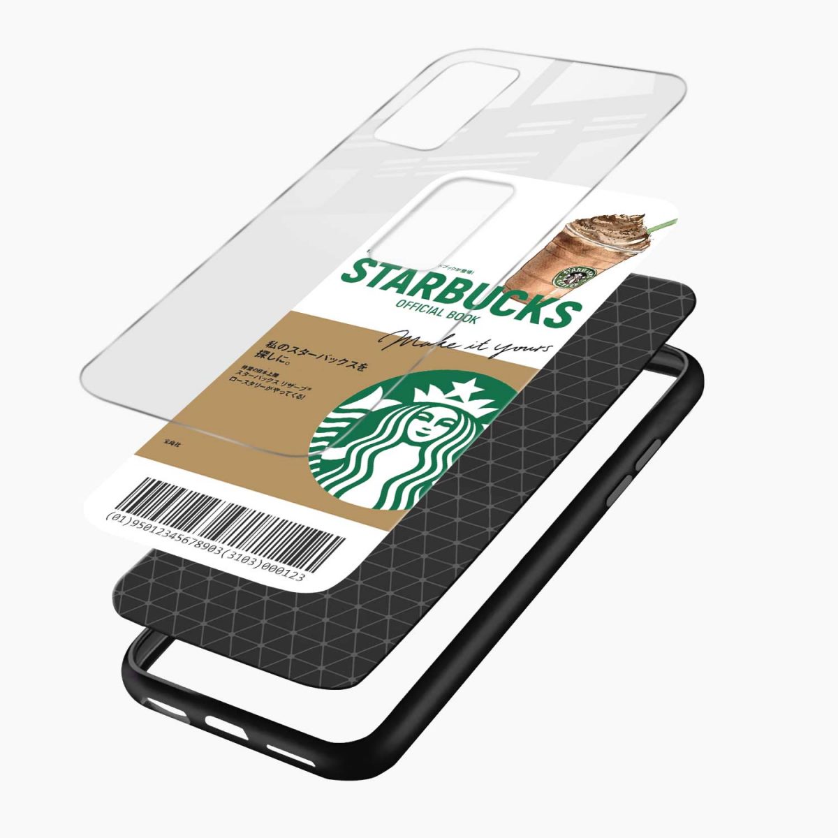 starbucks coffee samsung a33 5g back cover layers view