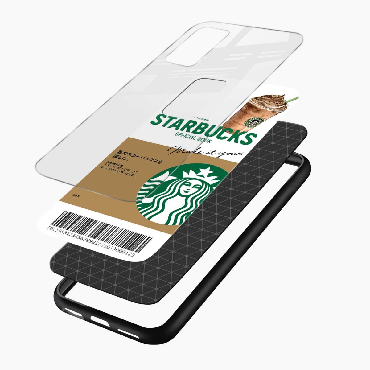 starbucks coffee vivo y20 back cover layers view