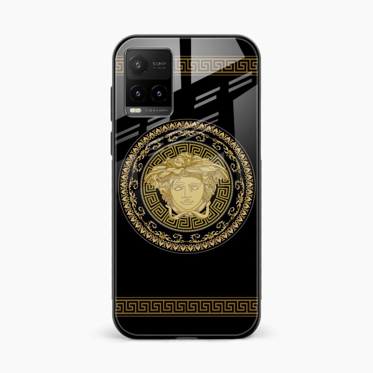 versace golden vivo y21s back cover front view