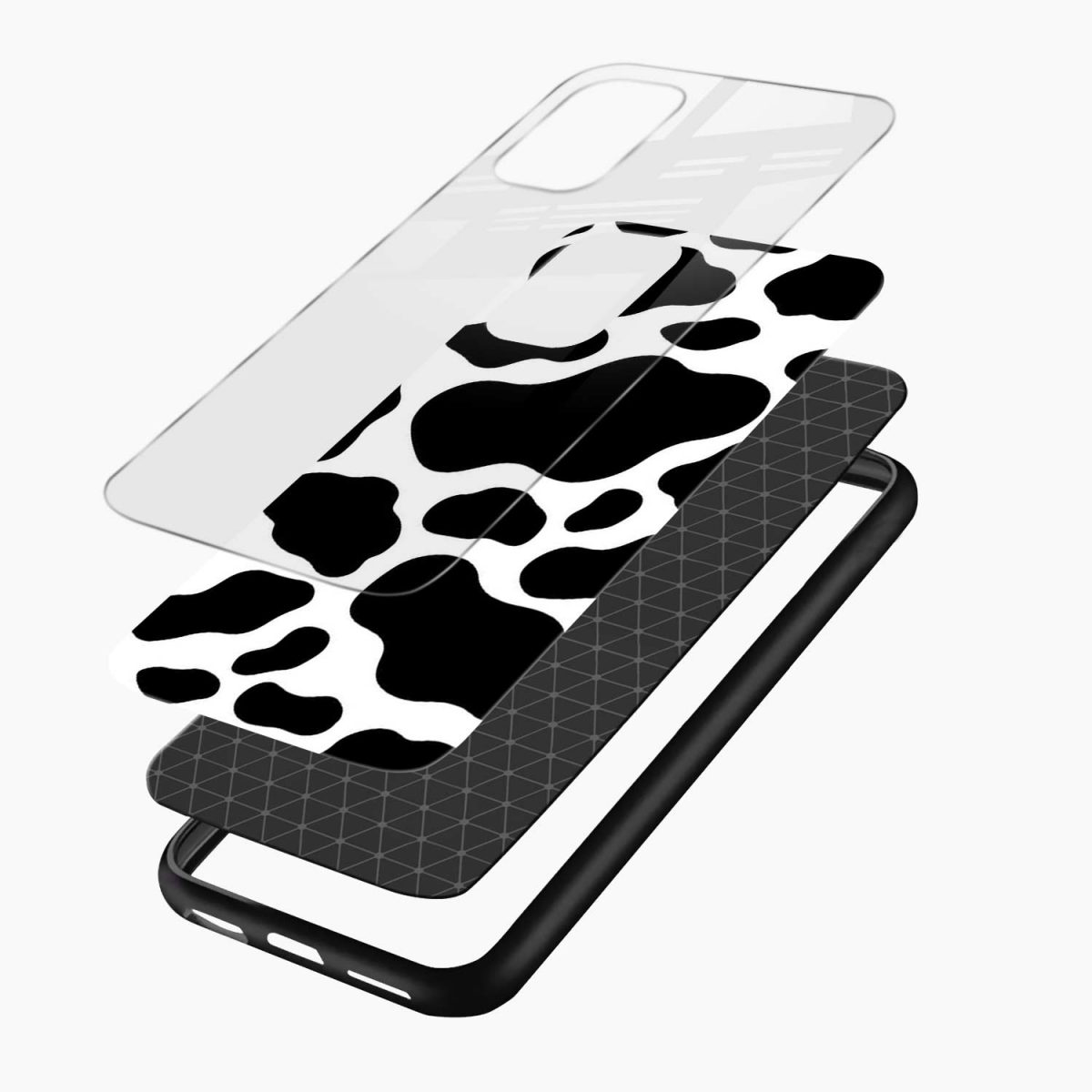cow print xiaomi mi 11X back cover layers view