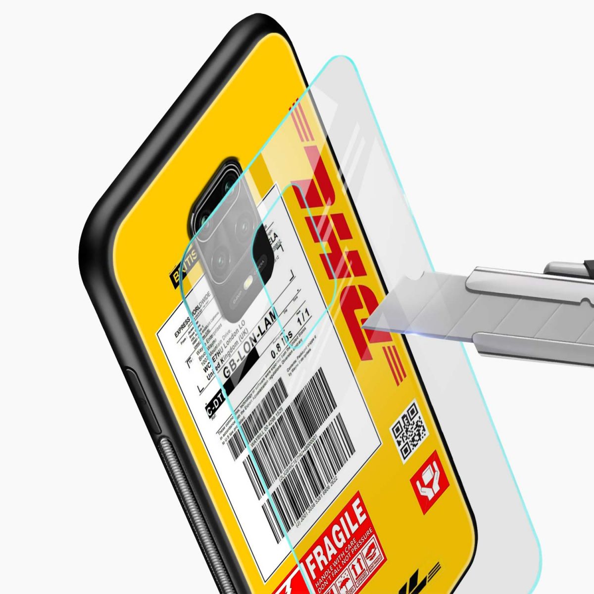 dhl redmi note 10 lite back cover glass view