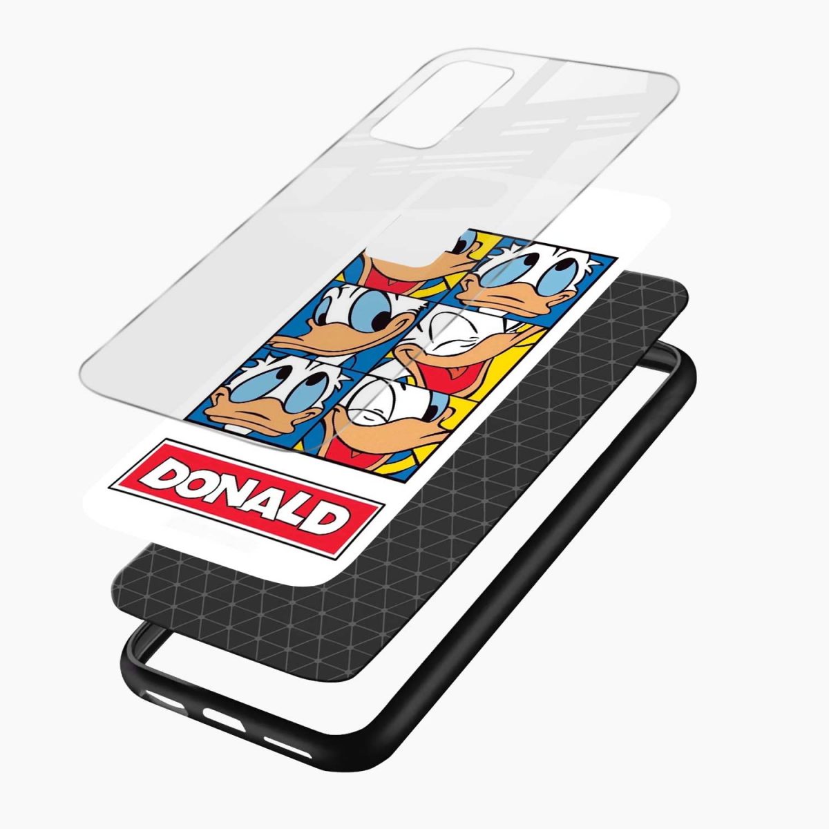 donald duck redmi note 10 pro back cover layers view