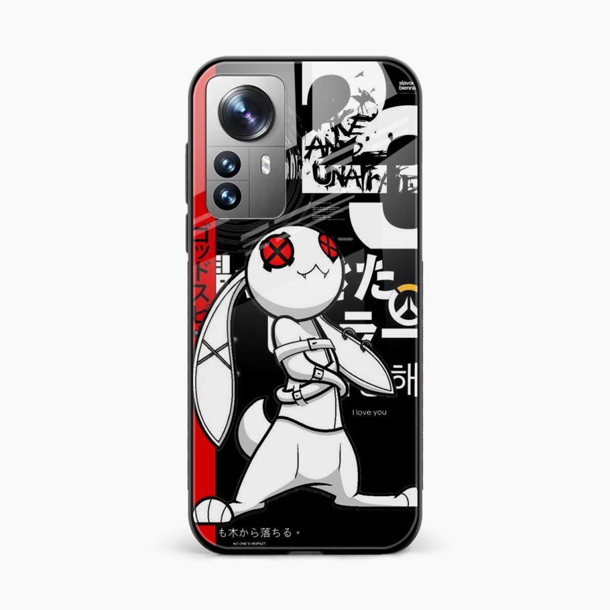 evil bunny xiaomi mi 12 back cover front view