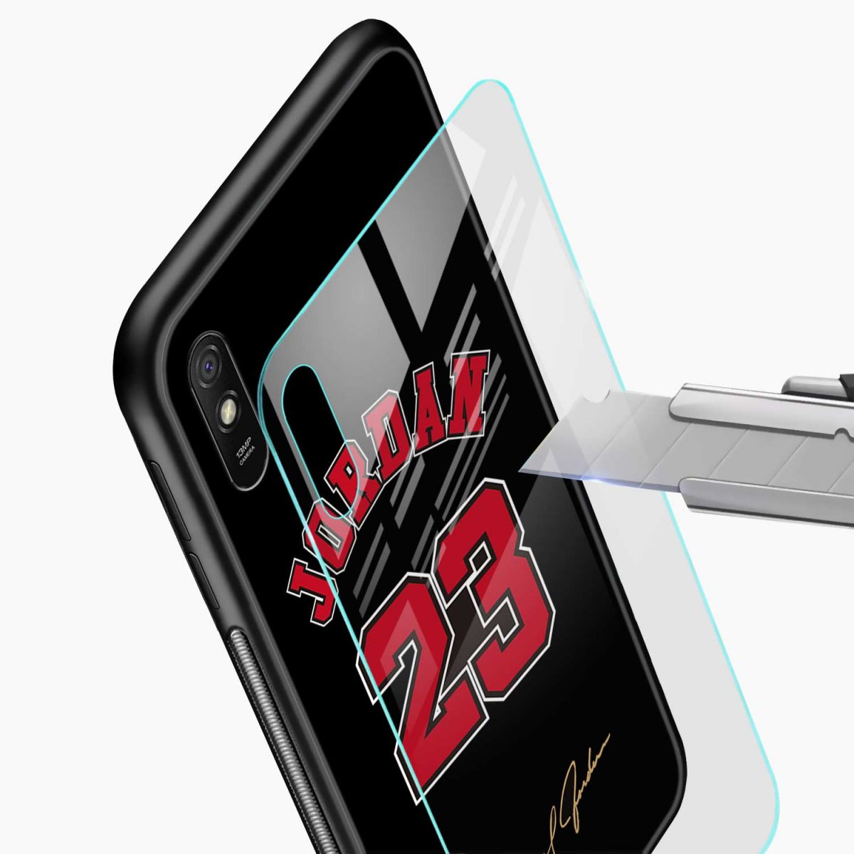 jordan redmi 9i back cover glass view