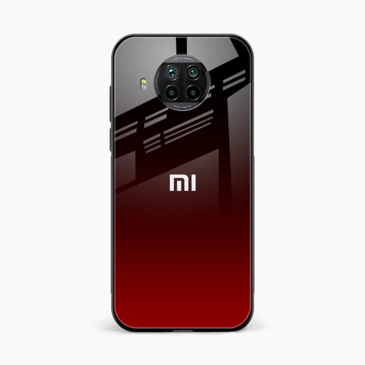 red wine xiaomi mi 10i 5g back cover front view