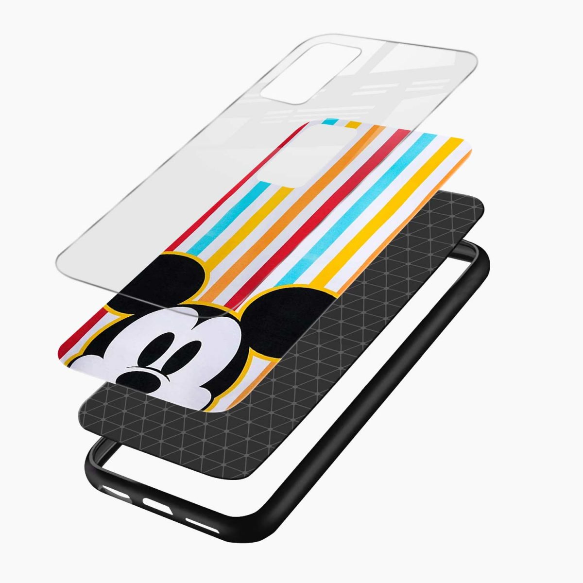 rigid spy mickey mouse redmi 9t back cover layers view
