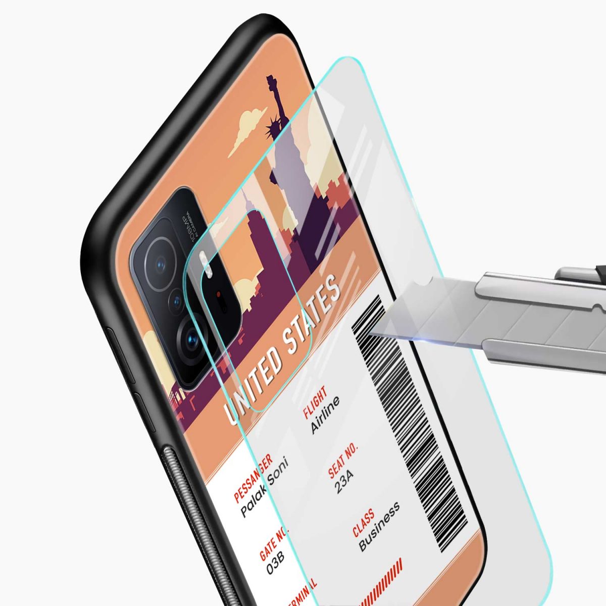 united states boarding pass xiaomi mi 11t back cover glass view