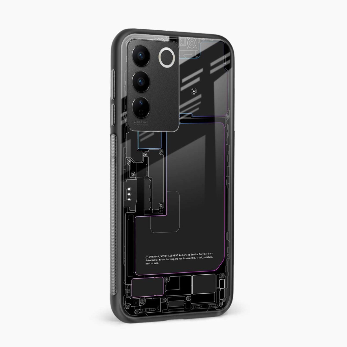 inside vivo v27 pro back cover side view