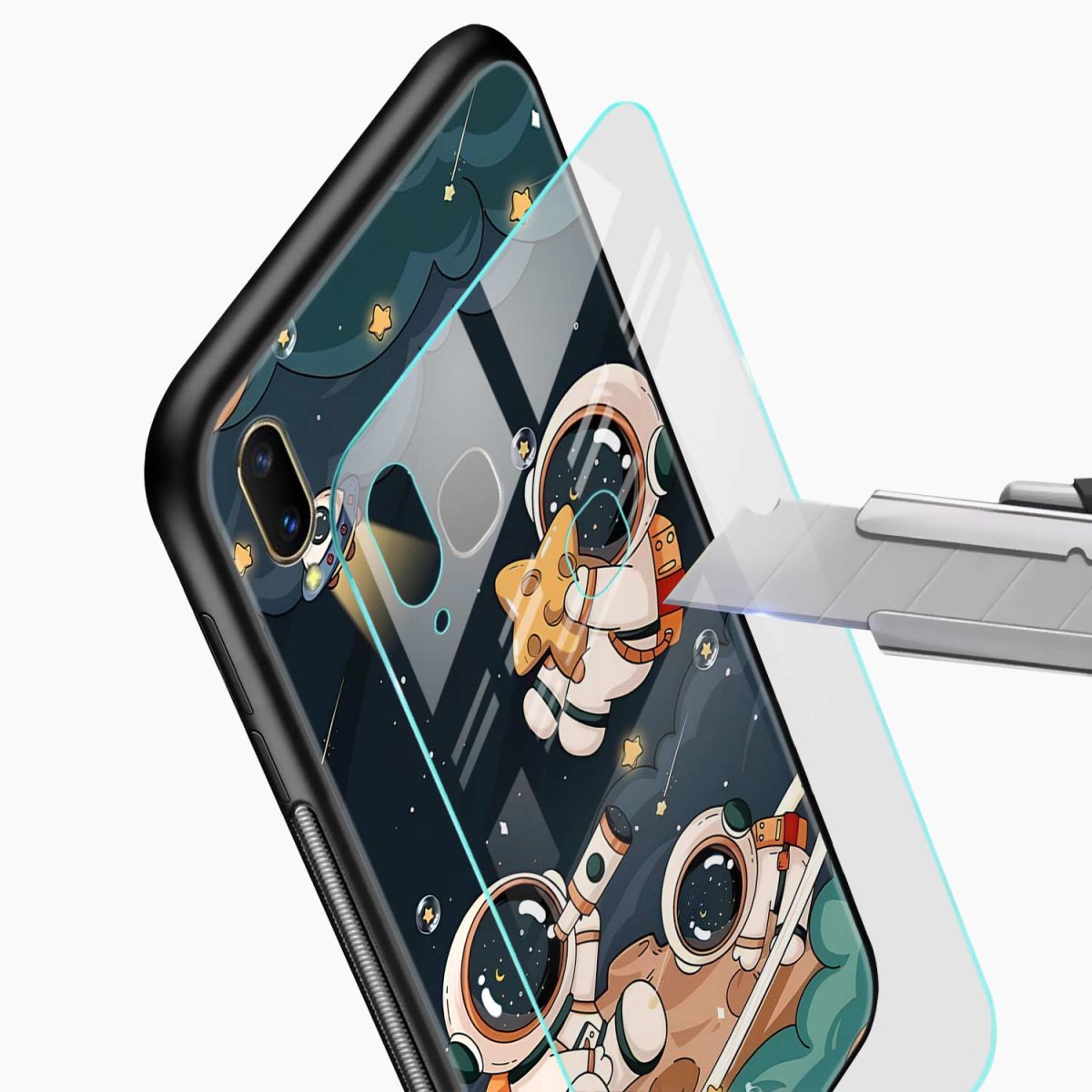 space vivo y93 back cover glass view