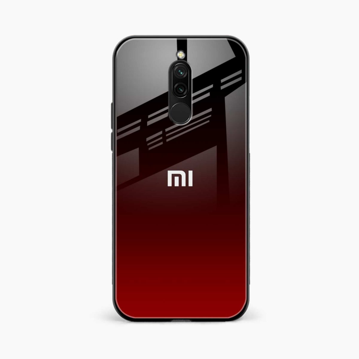 red wine redmi 8 back cover front view