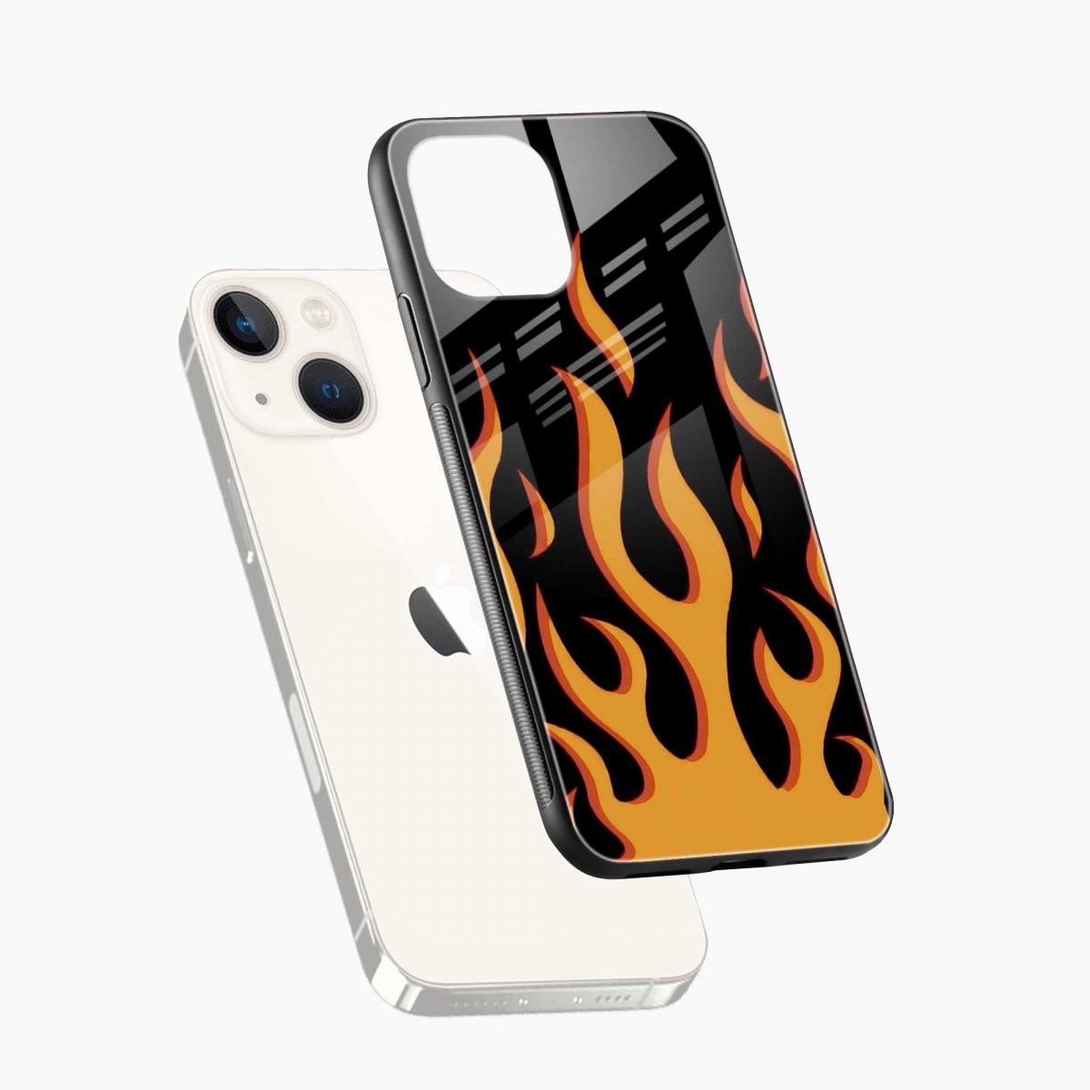 fire iphone 13 back cover diagonal view