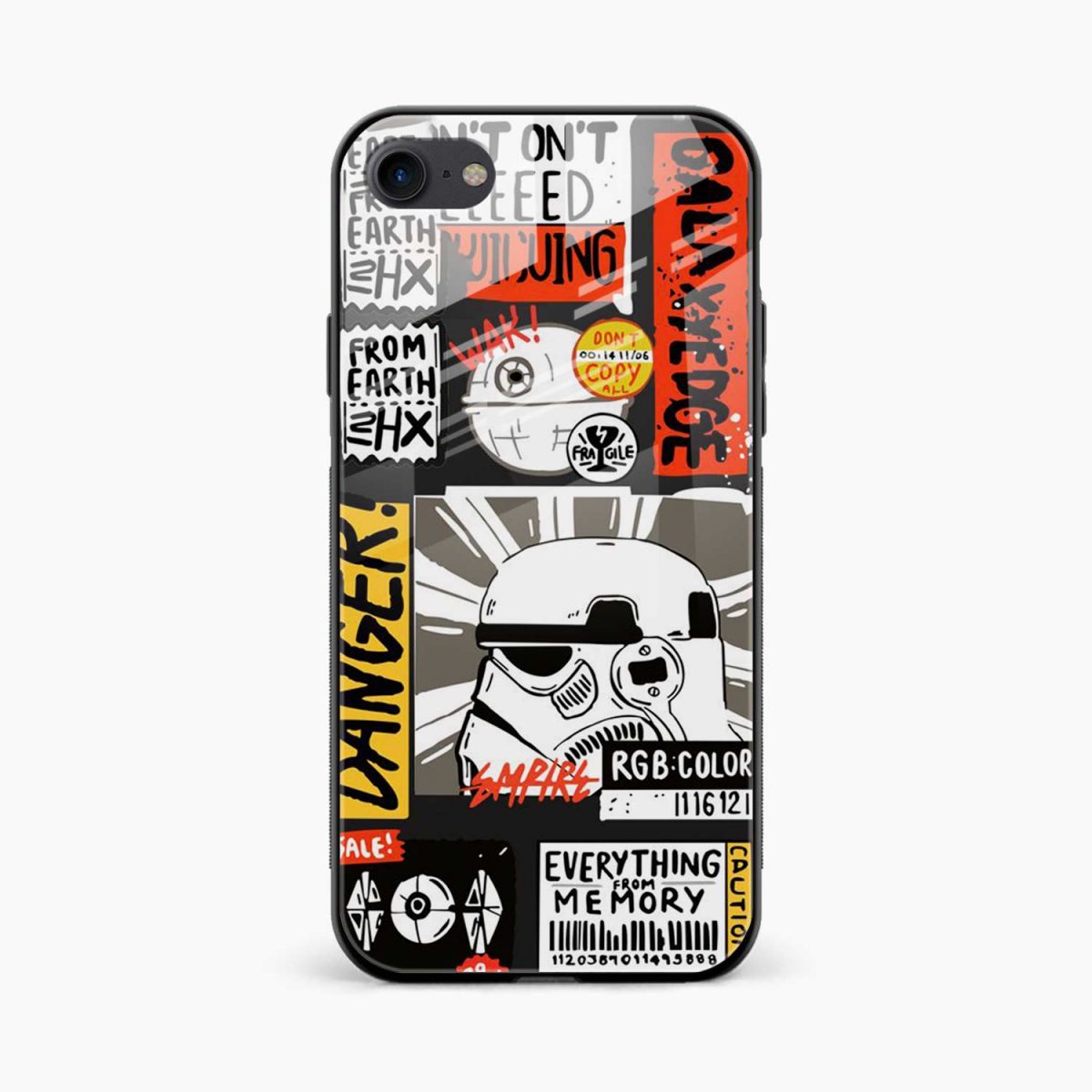 stormtrooper iphone 6s plus back cover front view