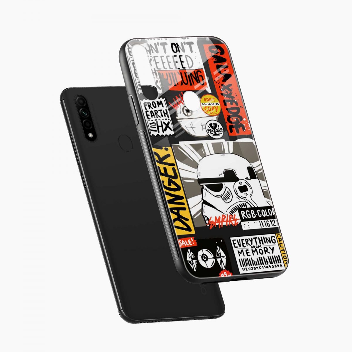 stormtrooper oppo a8 back cover diagonal view