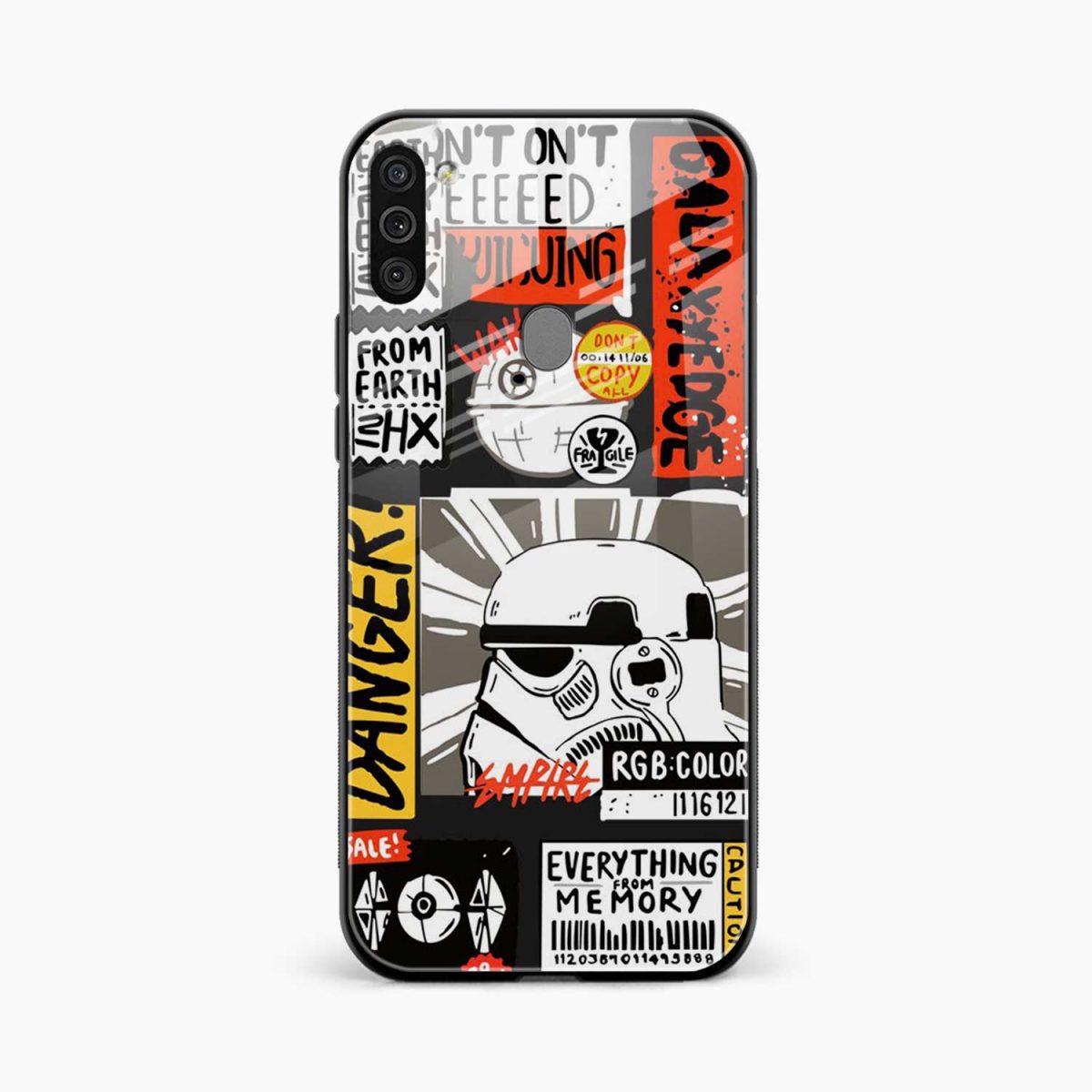 stormtrooper samsung m11 back cover front view