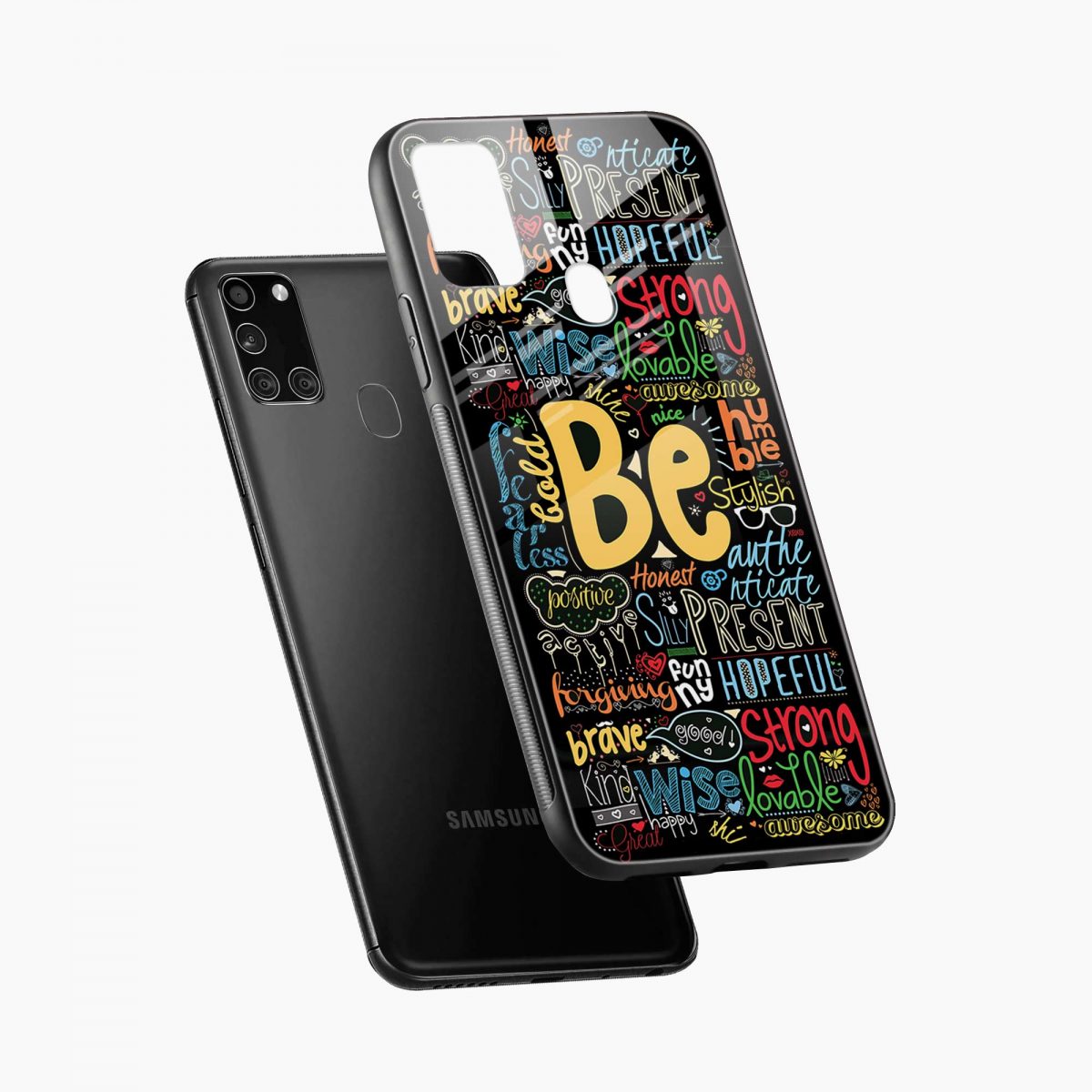 be you samsung a21s back cover diagonal view