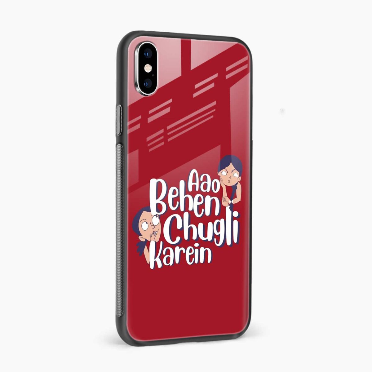 chugli karein iphone xs max back cover side view