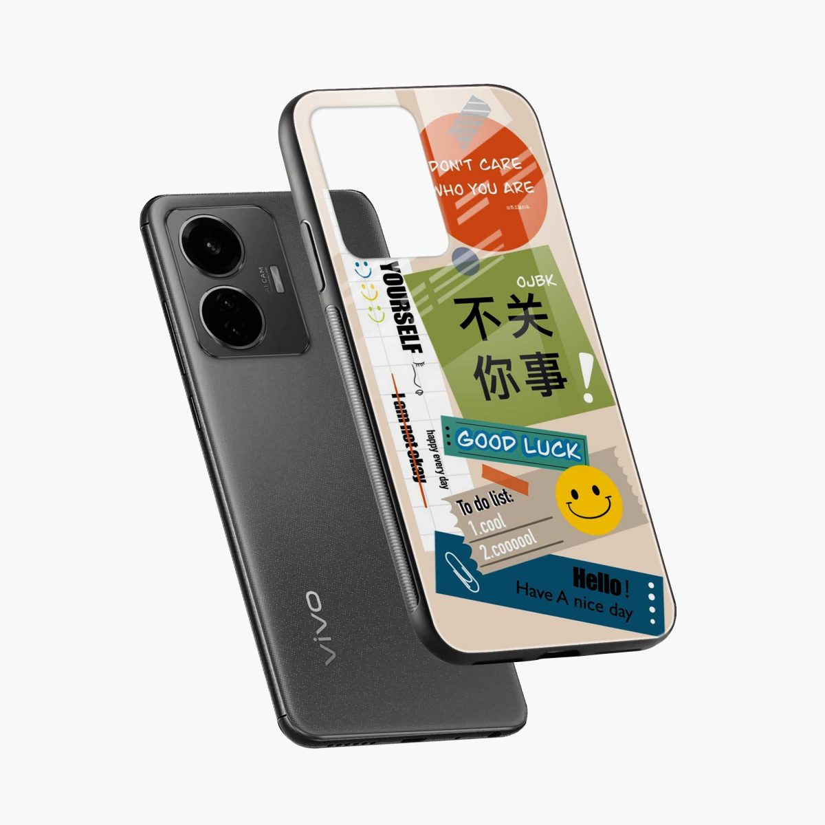good luck vivo t1 back cover diagonal view