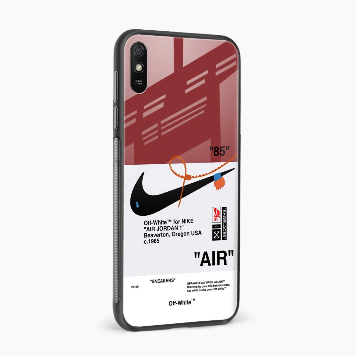 air off white redmi 9i back cover side view