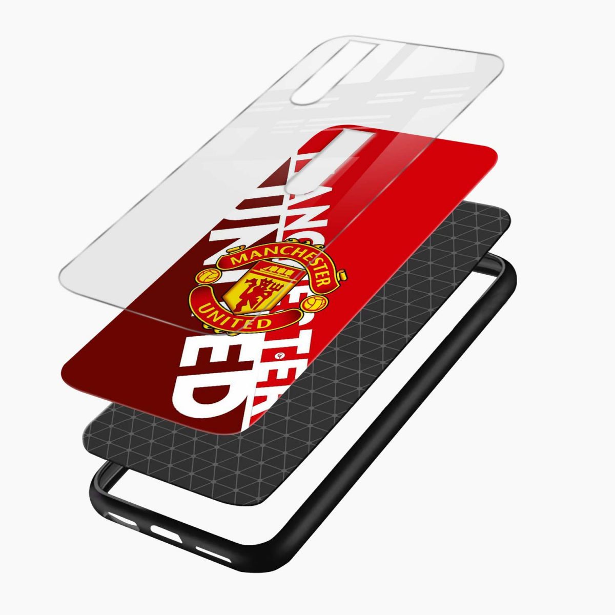 manchester united club vivo v15 pro back cover layers view